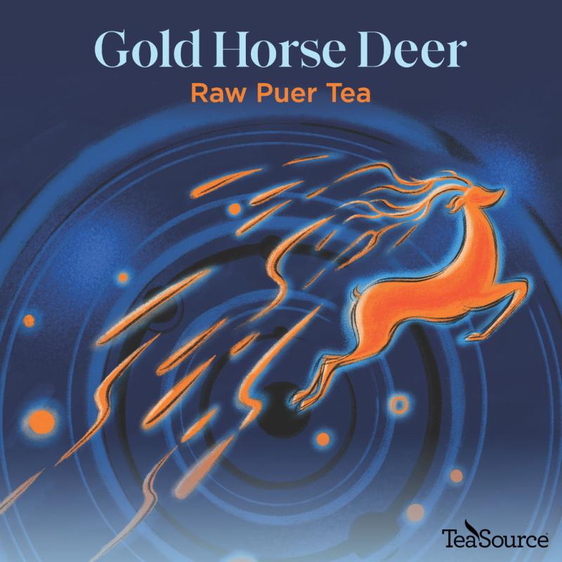 Gold Horse Deer Raw (Sheng) Puer Tea 1 pound Puer Tea Puer Tea