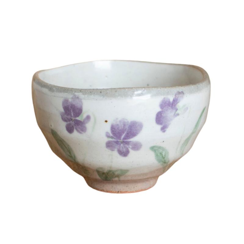 Tea Cups & Infusers |   Violet Flower Teacup (Yunomi) Tea Cups & Infusers Tea Cups & Infusers