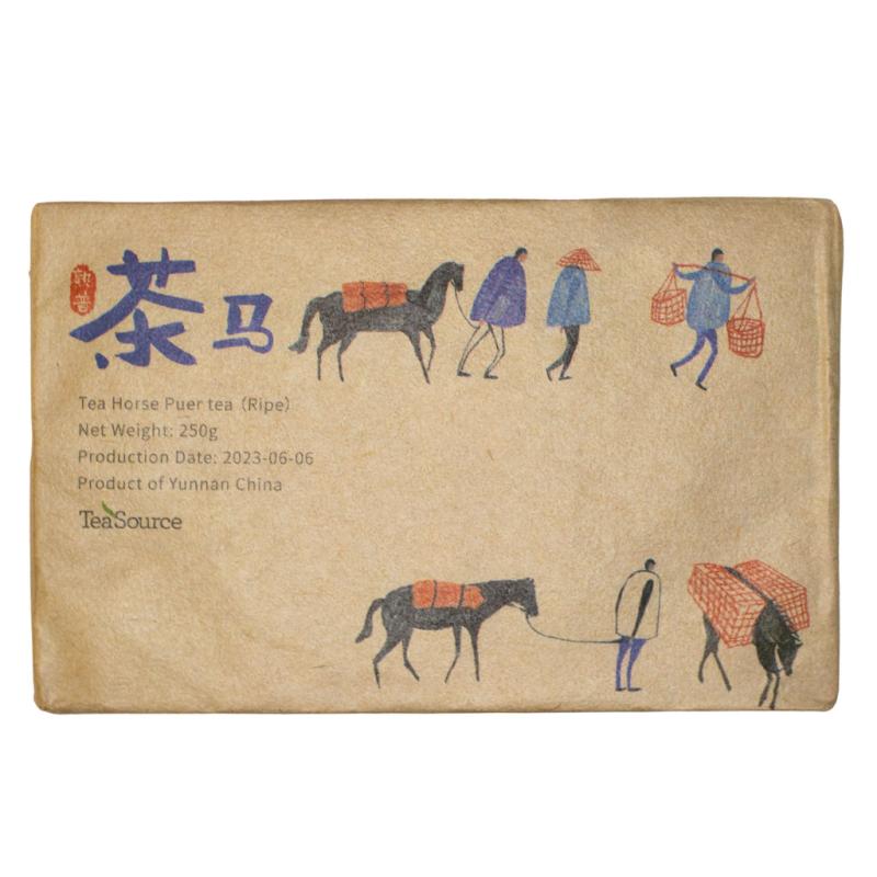 Tea Horse Ripe (Shu) Puer Tea Brick Puer Tea Puer Tea