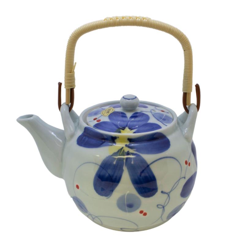 Teapots |   Blue Flower Teapot (Dobin) Teapots Teapots